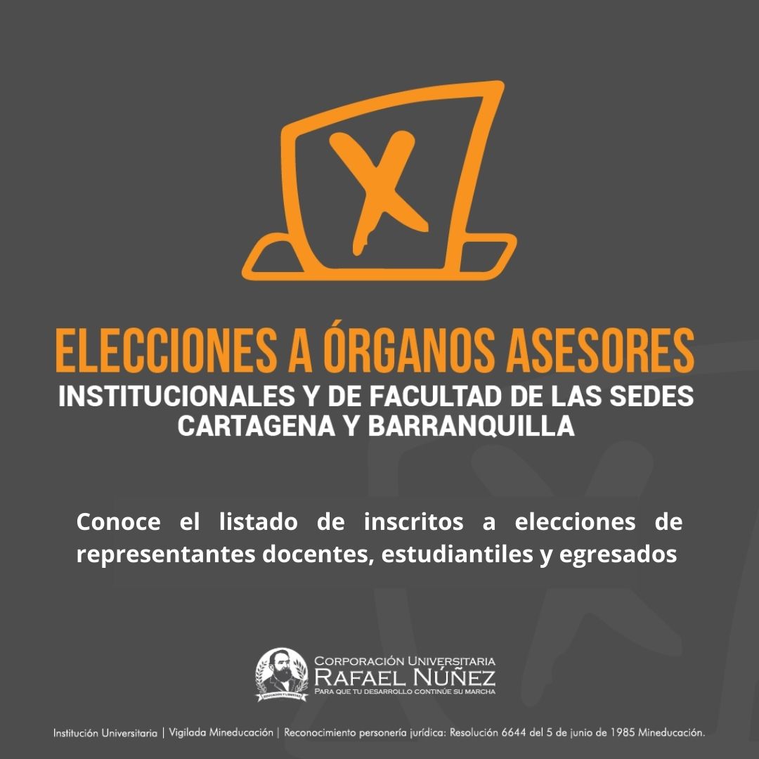 Conoce el listado de inscritos a elecciones de representantes docentes estudiantiles y egresados
