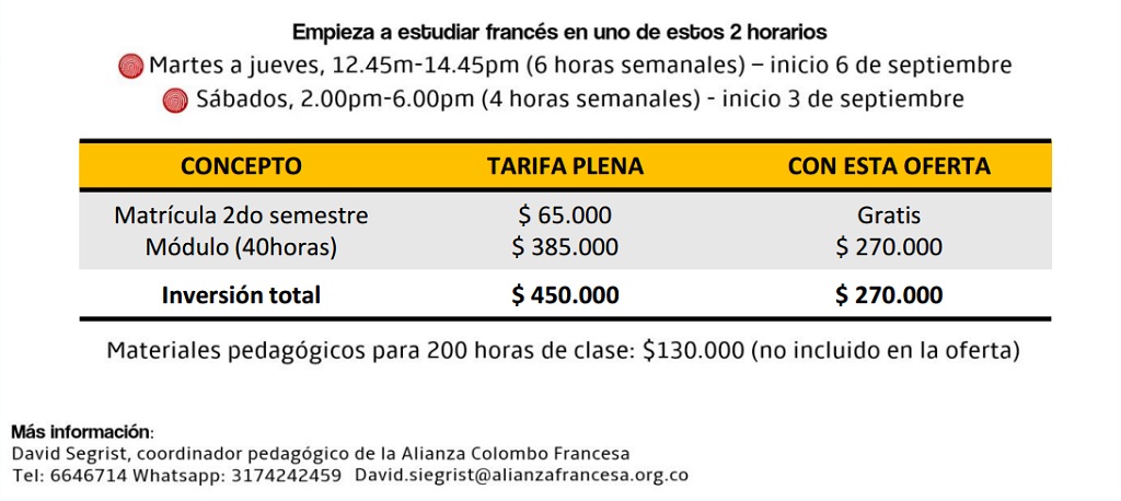 costos_cursos_de_frances_uninunez_2016